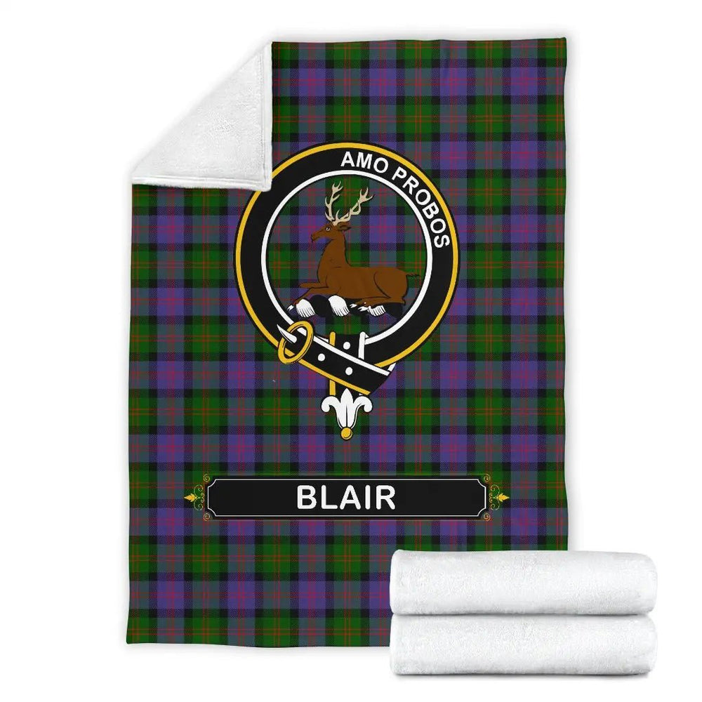 Clan Blair Family Tartan Crest Blanket 3 Sizes LY37 Clan Blair Tartan Today