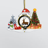 Clan Blair Modern Crest Tartan Acrylic Christmas Ornament AO59 Blair Modern Tartan Tartan Christmas