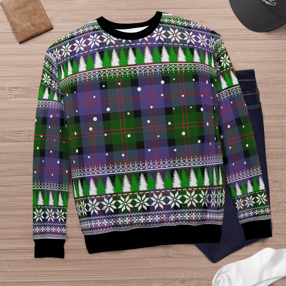 Clan Blair Modern Tartan Christmas Ugly Sweater EK73 Blair Modern Tartan Tartan Ugly Sweater