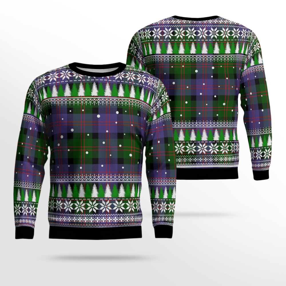 Clan Blair Modern Tartan Christmas Ugly Sweater EK73 Blair Modern Tartan Tartan Ugly Sweater