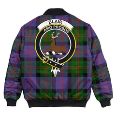 Clan Blair Modern Tartan Crest Bomber Jacket EV18 Blair Modern Tartan Tartan Bomber Jacket