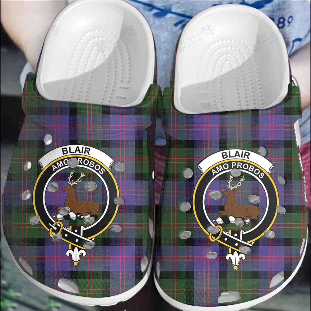 Clan Blair Modern Tartan Crest Clogs Classic IM45 Blair Modern Tartan Tartan Today
