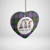 Clan Blair Modern Tartan Gnome Heart Ceramic Ornament YG83 Blair Modern Tartan Gnome Tartan Christmas