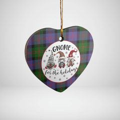 Clan Blair Modern Tartan Gnome Heart Ceramic Ornament YG83 Blair Modern Tartan Gnome Tartan Christmas