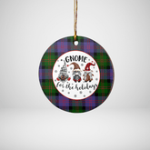 Clan Blair Modern Tartan Gnome Round Ceramic Ornament AZ79 Blair Modern Tartan Tartan Christmas