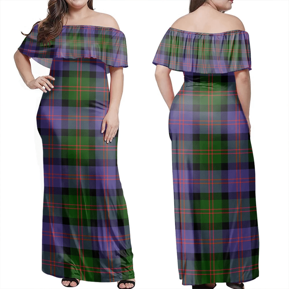 Clan Blair Modern Tartan Hawaii Dress TB35 Clan Blair Tartan Hawaii Dress
