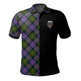 Clan Blair Modern Tartan Polo Shirt Half of Me - Cross Style GC85 Blair Modern Tartan Tartan Polo
