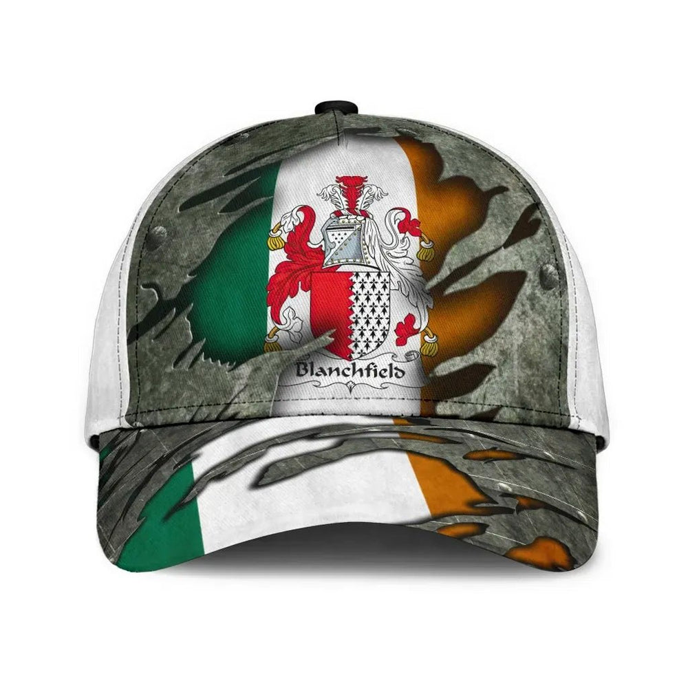 Clan Blanchfield Coat Of Arms - Irish Family Crest Classic Cap BM71 Blanchfield Coat Of Arms Irish Cap