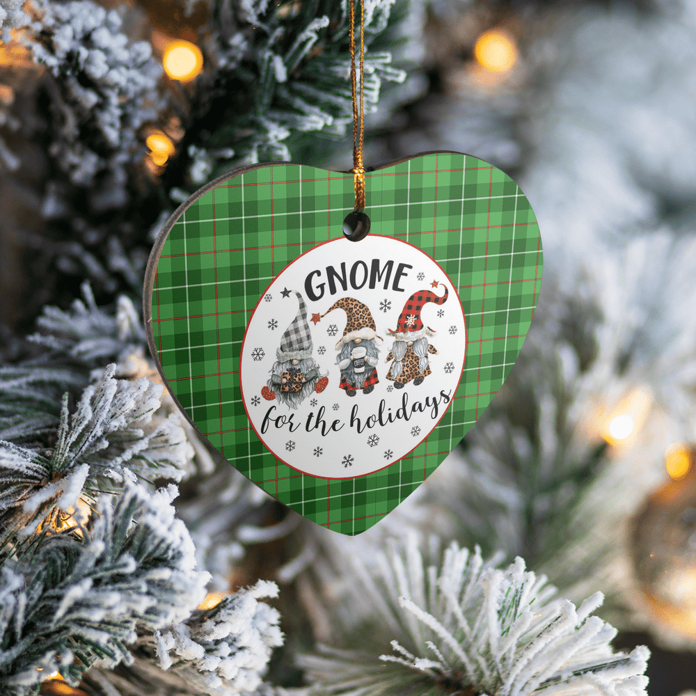 Clan Blane 1 Tartan Gnome Heart Ceramic Ornament KX98 Blane 1 Tartan Gnome Tartan Christmas