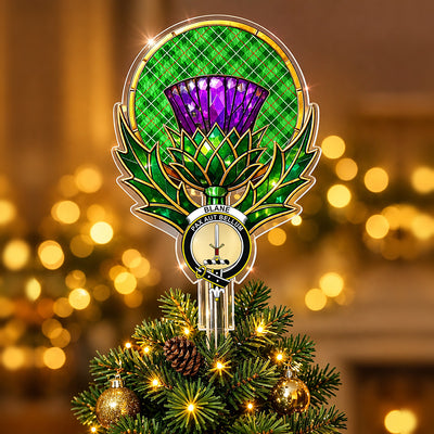 Clan Blane 1 Tartan Thistle Christmas Tree Topper