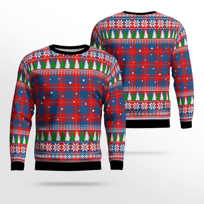 Clan Blane 2 Tartan Christmas Ugly Sweater