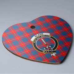 Clan Blane 2 Tartan Crest Heart Ceramic Ornament WQ66 Blane 2 Tartan Tartan Christmas