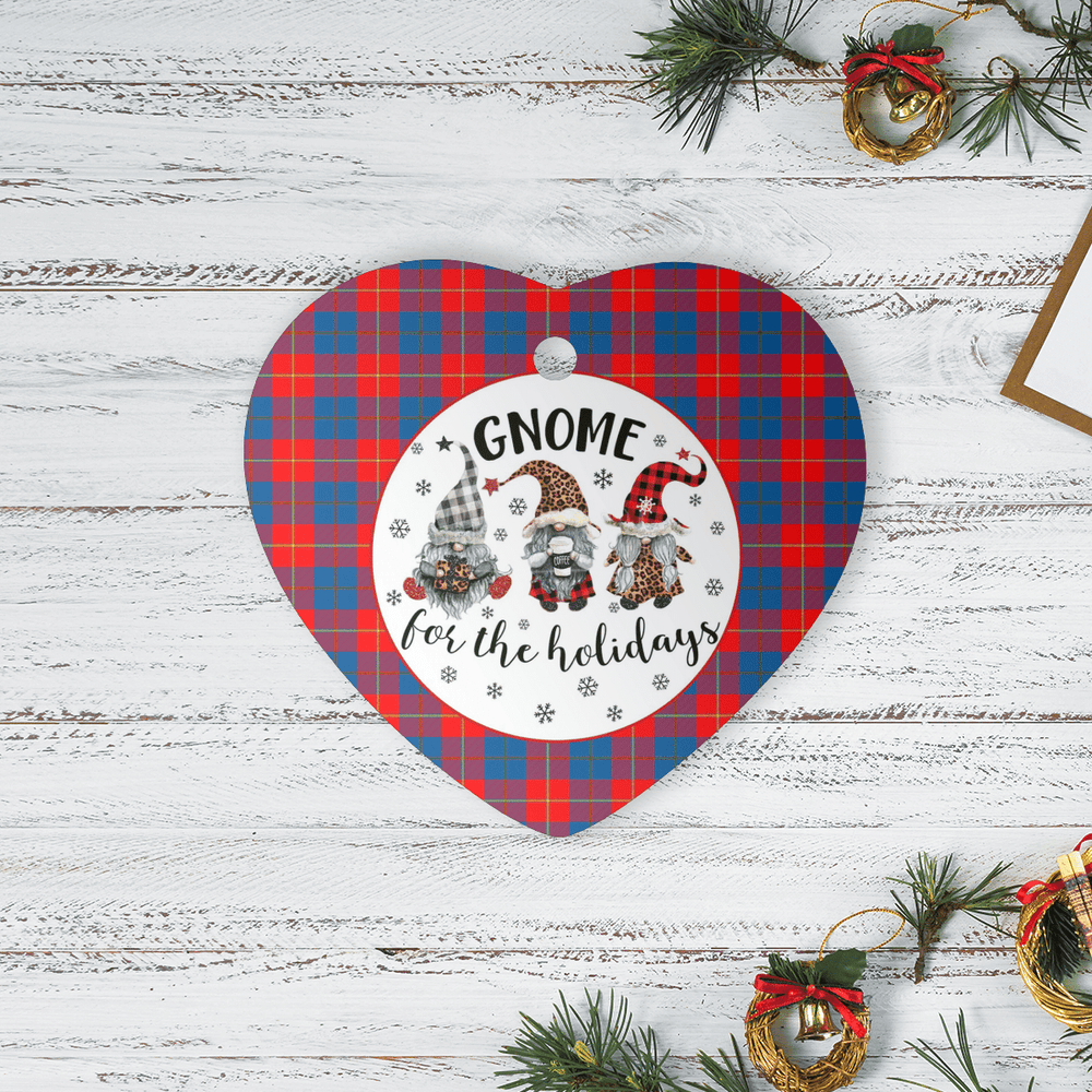 Clan Blane 2 Tartan Gnome Heart Ceramic Ornament NH79 Blane 2 Tartan Gnome Tartan Christmas