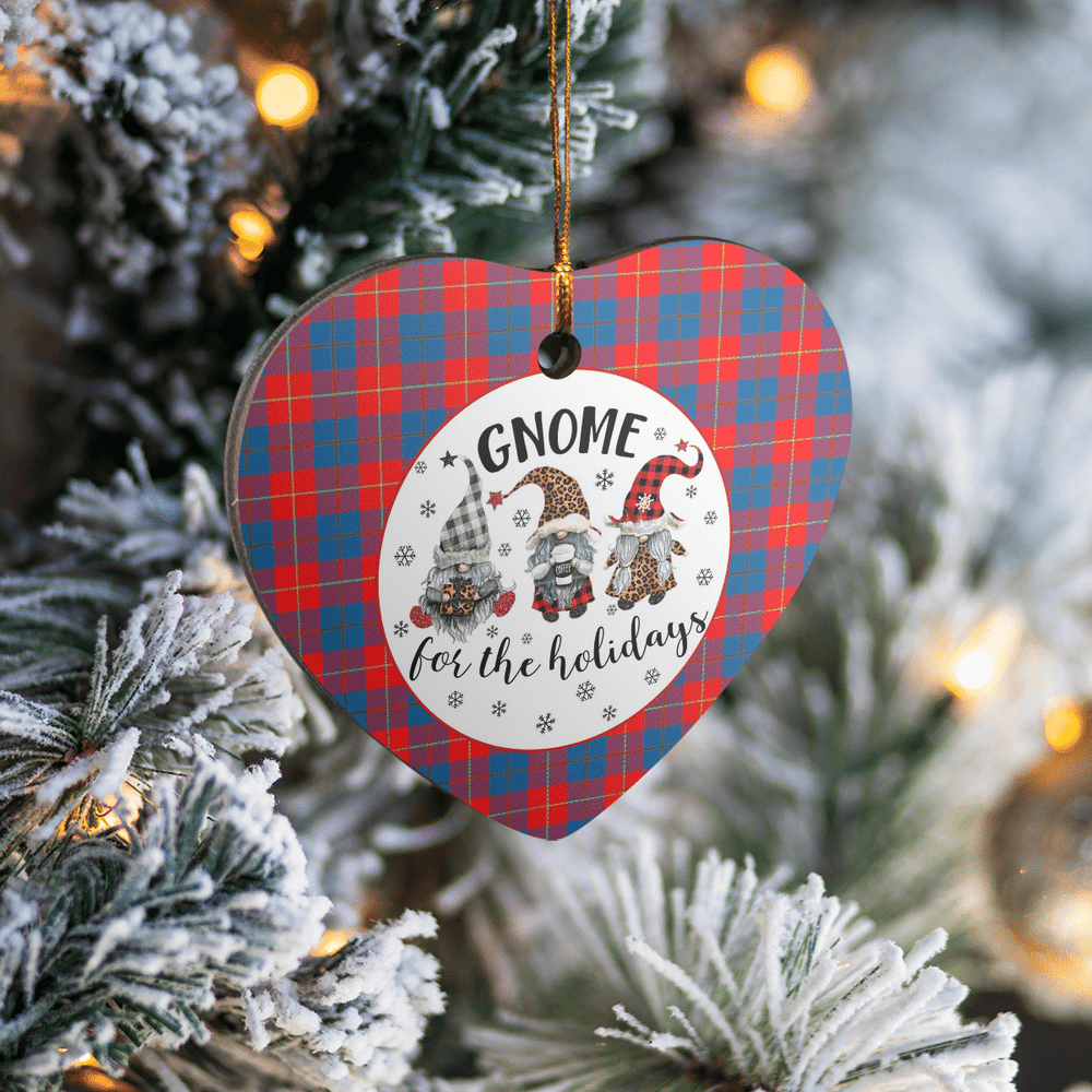 Clan Blane 2 Tartan Gnome Heart Ceramic Ornament NH79 Blane 2 Tartan Gnome Tartan Christmas