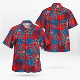 Clan Blane 2 Tartan Scottish Lion Hawaiian Shirt FG43 Blane 2 Tartan Tartan Hawaii Shirt