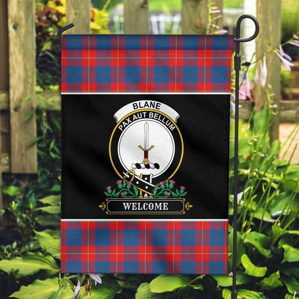 Clan Blane Tartan Crest Garden Flag - Welcome HC20 Clan Blane Tartan Today