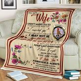 Clan Blanket Boswell Tartan Crest Blanket To My Wife Style , Gift From Scottish Husband IO62 Clan Scott Tartan Today