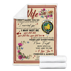 Clan Blanket Campbell of Breadalbane Tartan Crest Blanket To My Wife Style , Gift From Scottish Husband BP11 Clan Scott Tartan Today