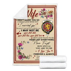 Clan Blanket Cumming Tartan Crest Blanket To My Wife Style , Gift From Scottish Husband JF56 Clan Scott Tartan Today