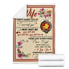 Clan Blanket MacIver Tartan Crest Blanket To My Wife Style , Gift From Scottish Husband NL15 Clan Scott Tartan Today