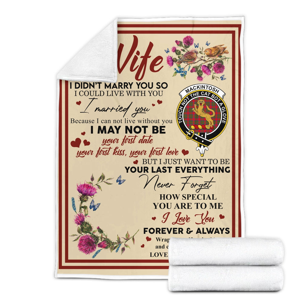 Clan Blanket MacKintosh Tartan Crest Blanket To My Wife Style , Gift From Scottish Husband FA41 Clan Scott Tartan Today