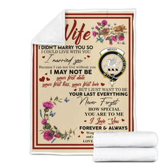 Clan Blanket Nevoy Tartan Crest Blanket To My Wife Style , Gift From Scottish Husband OG41 Clan Nevoy Tartan Today