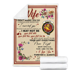 Clan Blanket Nicolson Tartan Crest Blanket To My Wife Style , Gift From Scottish Husband QX70 Clan Scott Tartan Today