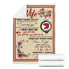 Clan Blanket Sydserf (or Sideserf) Tartan Crest Blanket To My Wife Style , Gift From Scottish Husband OJ96 Clan Scott Tartan Today