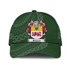 Clan Boland Coat Of Arms - Irish Family Crest St Patrick's Day Classic CapFK67 Classic Cap - Boland Coat Of Arms St Patrick's Day Classic Cap Irish Cap