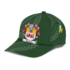 Clan Boland Coat Of Arms - Irish Family Crest St Patrick's Day Classic CapFK67 Classic Cap - Boland Coat Of Arms St Patrick's Day Classic Cap Irish Cap