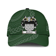 Clan Bonner Coat Of Arms - Irish Family Crest St Patrick's Day Classic CapCD18 Classic Cap - Bonner Coat Of Arms St Patrick's Day Classic Cap Irish Cap