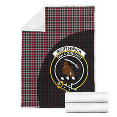 Clan Borthwick Ancient Tartan Crest Blanket Wave Style XJ88 Clan Borthwick (Borthwick Tartan) Tartan Today