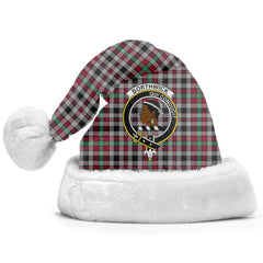 Clan Borthwick Ancient Tartan Crest Christmas Santa Hat YA67 Borthwick Ancient Tartan Tartan Santa Hat