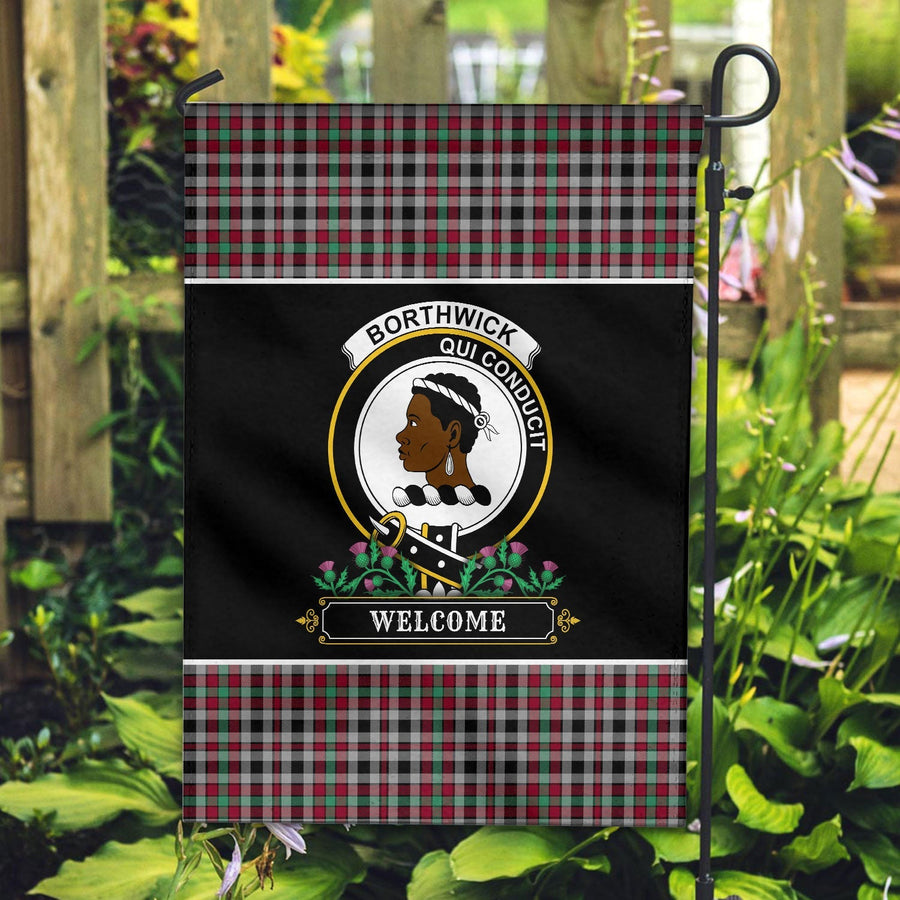 Clan Borthwick Ancient Tartan Crest Garden Flag