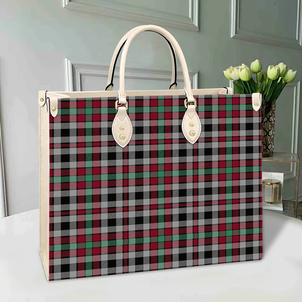 Clan Borthwick Ancient Tartan Leather Bag BI92 Clan Borthwick (Borthwick Tartan) Tartan Today
