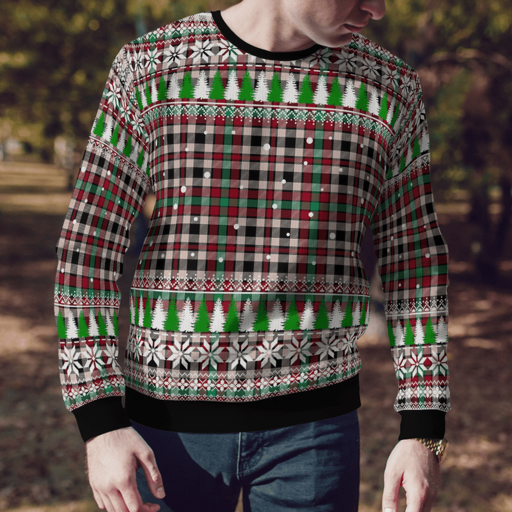 Clan Borthwick Dress Ancient Tartan Christmas Ugly Sweater MK42 Borthwick Dress Ancient Tartan Tartan Ugly Sweater