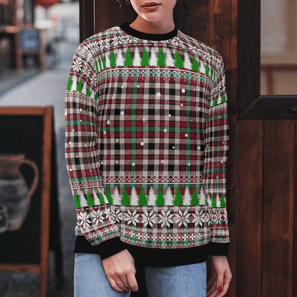 Clan Borthwick Dress Ancient Tartan Christmas Ugly Sweater MK42 Borthwick Dress Ancient Tartan Tartan Ugly Sweater