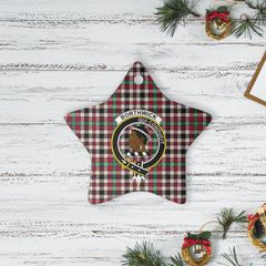 Clan Borthwick Dress Ancient Tartan Crest Star Ceramic Ornament SC67 Borthwick Dress Ancient Tartan Tartan Christmas
