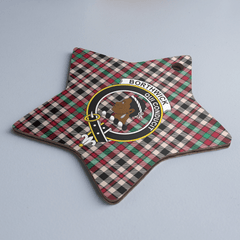 Clan Borthwick Dress Ancient Tartan Crest Star Ceramic Ornament SC67 Borthwick Dress Ancient Tartan Tartan Christmas