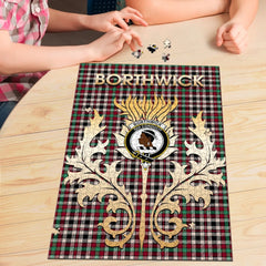 Clan Borthwick Dress Ancient Tartan Crest Thistle Jigsaw Puzzles Gift For Family CI72 Clan Borthwick (Borthwick Tartan) Tartan Today