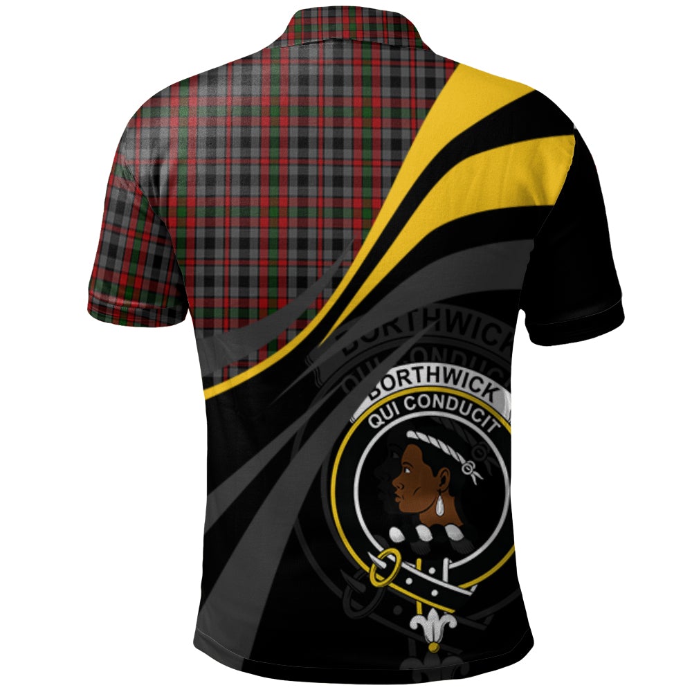 Clan Borthwick Hunting Tartan Polo Shirt - Royal Coat Of Arms Style AZ73 Borthwick Hunting Tartan Tartan Polo