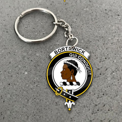 Clan Borthwick Tartan Crest Keychain OX13 Clan Borthwick (Borthwick Tartan) Tartan Today