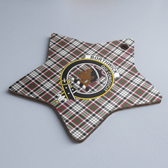 Clan Borthwick Tartan Crest Star Ceramic Ornament JB81 Borthwick Tartan Tartan Christmas