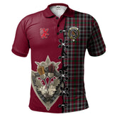 Clan Borthwick Tartan Polo Shirt - Lion Rampant And Celtic Thistle Style QP80 Borthwick Tartan Tartan Polo