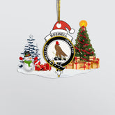 Clan Boswell Crest Tartan Acrylic Christmas Ornament OV94 Boswell Tartan Tartan Christmas