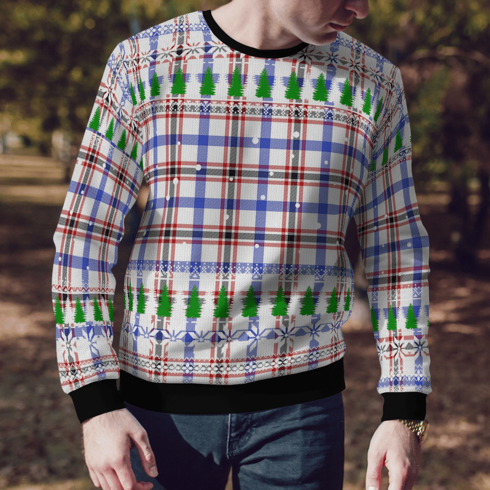Clan Boswell Modern Tartan Christmas Ugly Sweater YF62 Boswell Modern Tartan Tartan Ugly Sweater