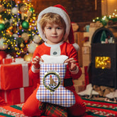 Clan Boswell Modern Tartan Crest Christmas Stocking UK11 Boswell Modern Tartan Tartan Stocking