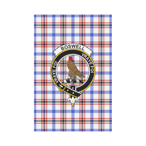 Clan Boswell Modern Tartan Crest Garden Flag QQ72 Clan Boswell Tartan Today