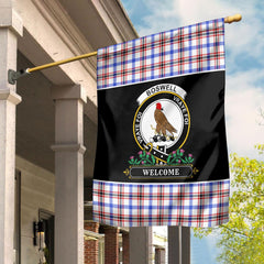 Clan Boswell Modern Tartan Crest Garden Flag - Welcome NX42 Clan Boswell Tartan Today
