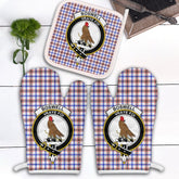 Clan Boswell Modern Tartan Crest Oven Mitt And Pot Holder (2 Oven Mitts + 1 Pot Holder) FW13 Clan Boswell Tartan Today